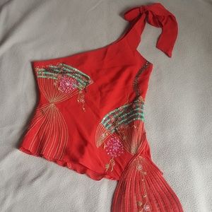 Vintage beaded top